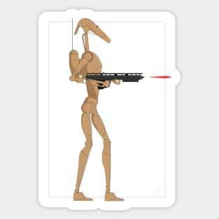 Plain Battle Droid Sticker